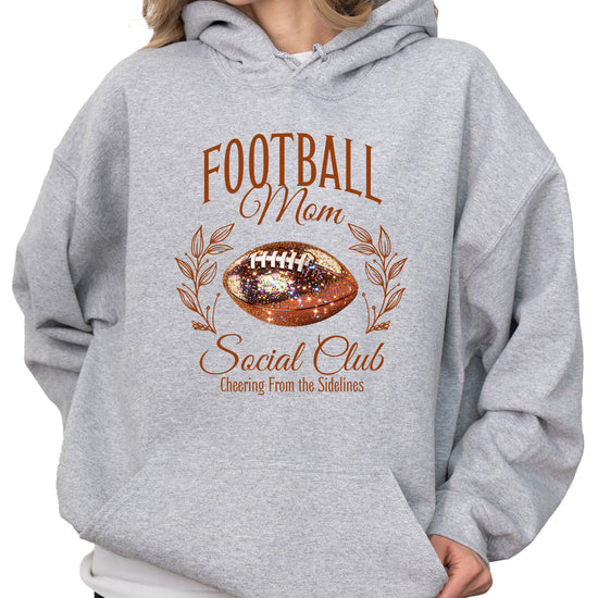 Football Mom Social Club hoodie in Gray - view 3