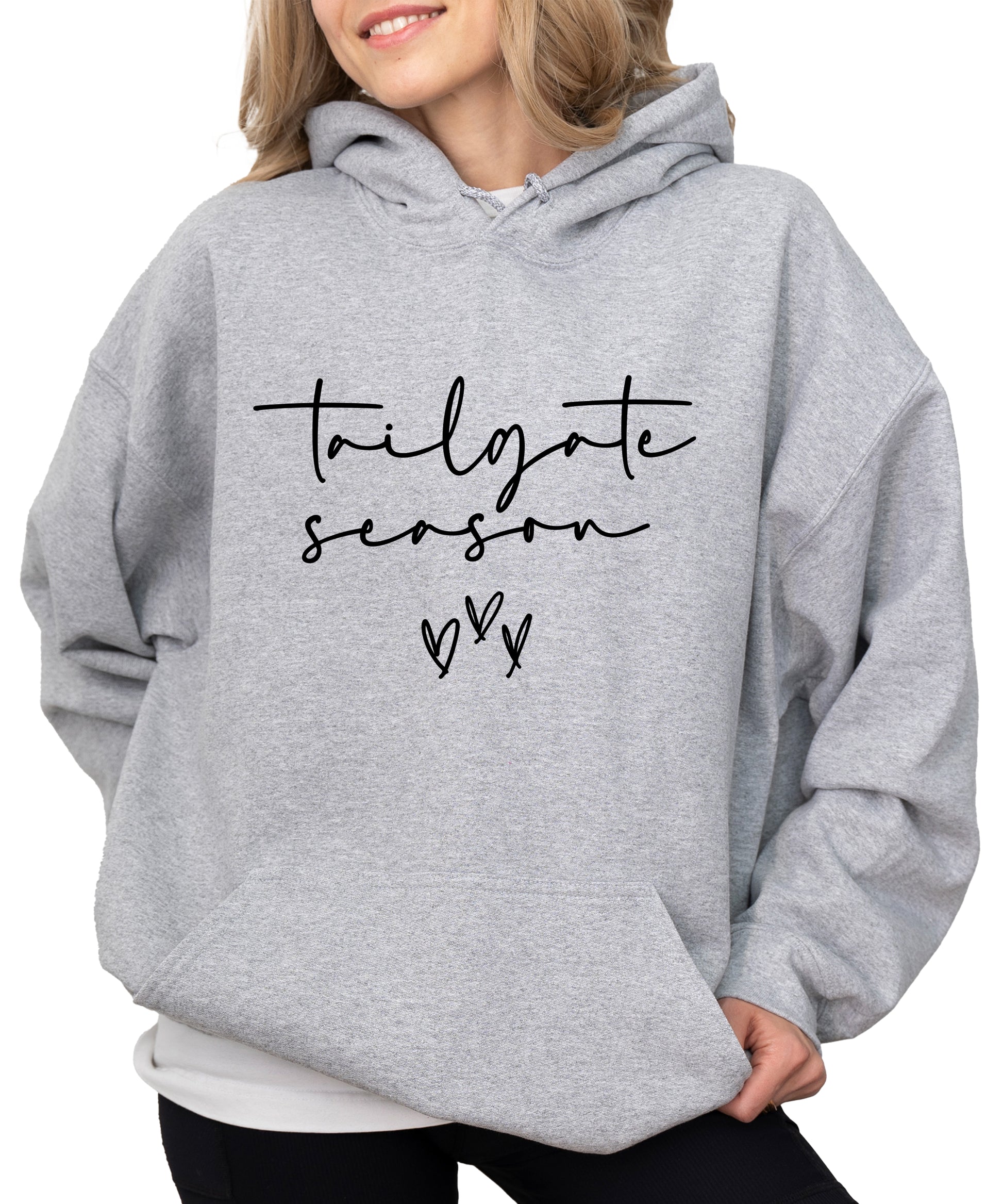 Tailgate Season hoodie Gray view 3
