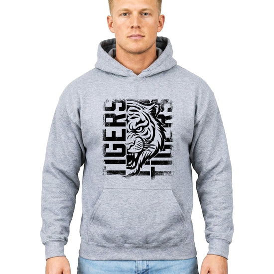 Tigers School Spirit Hoodie Gray view 3