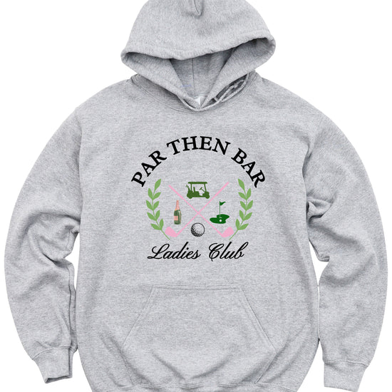 Par Then Bar Ladies Club Golf Hoodie for Women - Gray Hoodie - view 3
