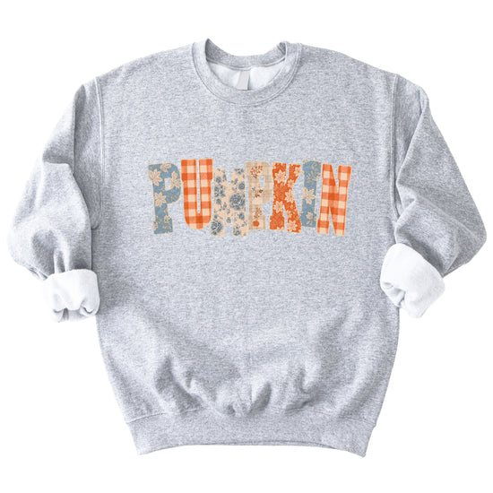 Pumpkin Patch Fall Sweatshirt Gray Sweatshirt view 3