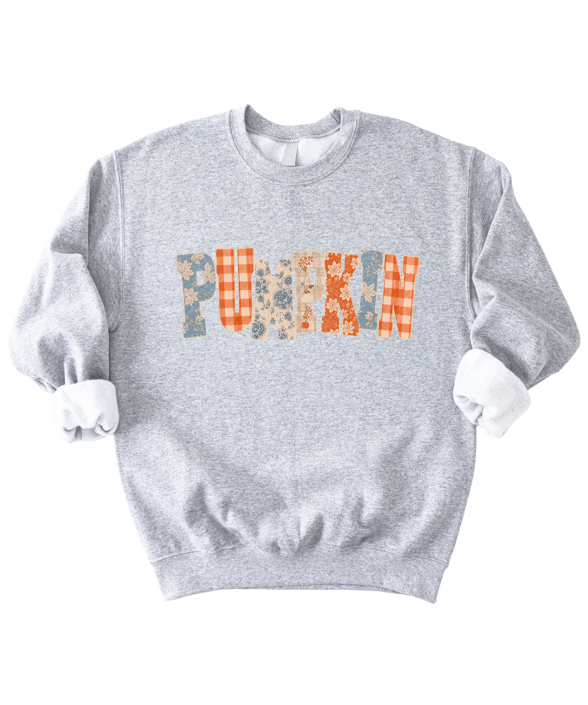 Pumpkin Patch Fall Sweatshirt Gray Sweatshirt view 3