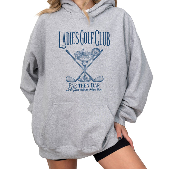 Ladies Golf Club Par Then Bar Hoodie for Women - Gray 4