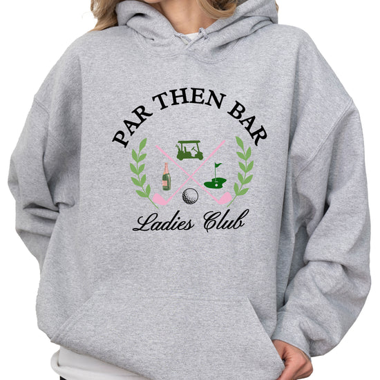 Par Then Bar Ladies Club Golf Hoodie for Women - Gray Hoodie - view 4