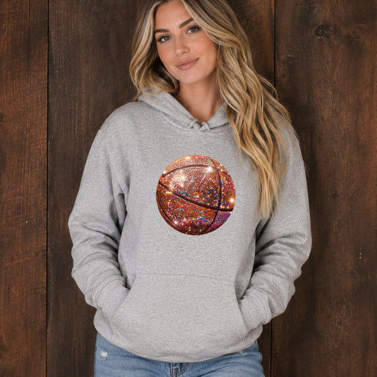 Glitter basketball hoodie in Gray - view 4