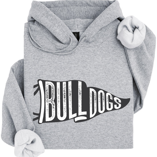 Gray Bulldogs school spirit hoodie - view 4