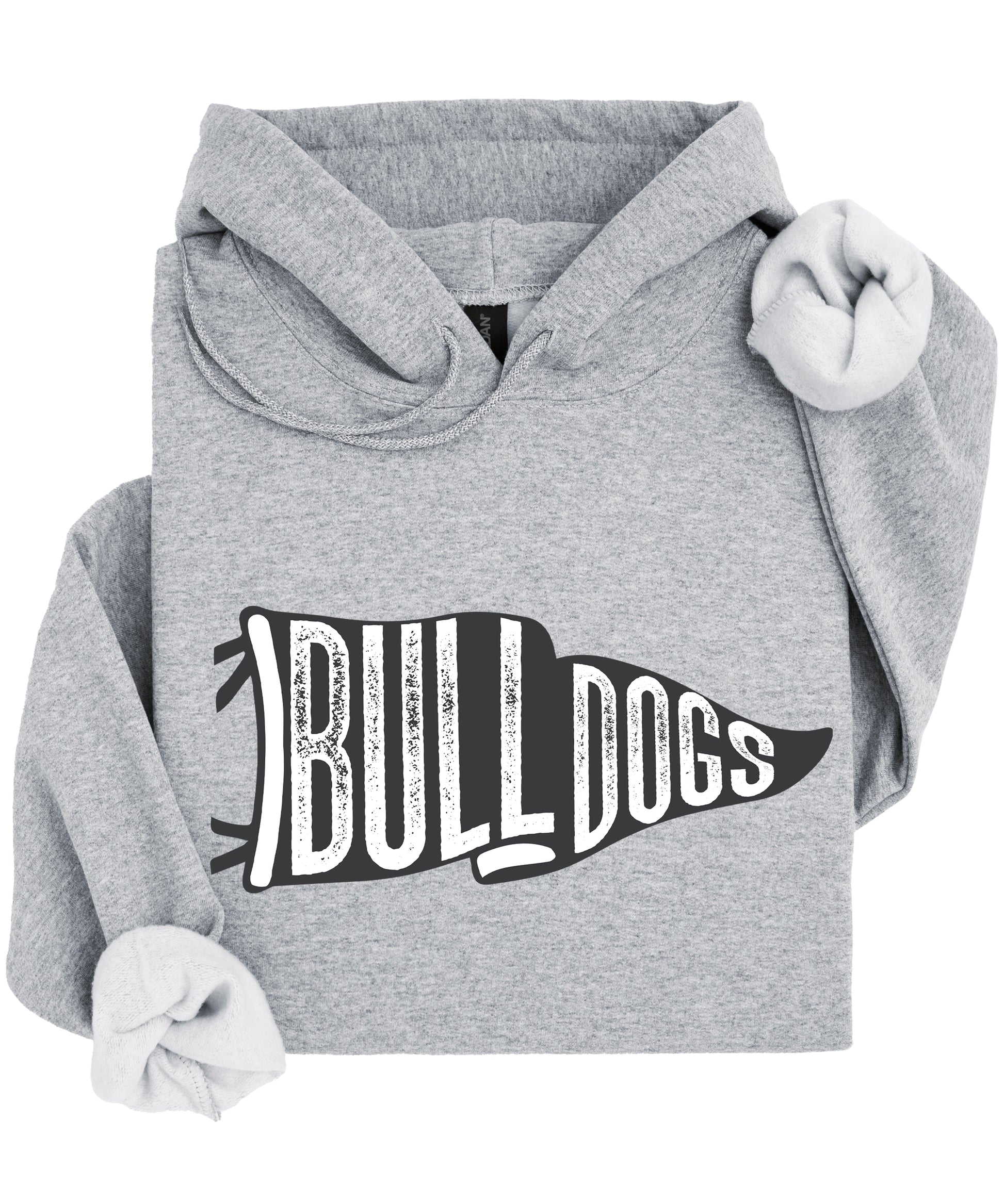 Gray Bulldogs school spirit hoodie - view 4