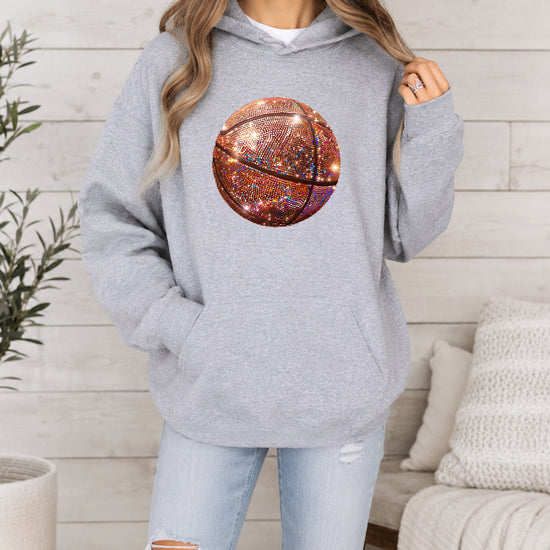 Glitter basketball hoodie in Gray - view 5