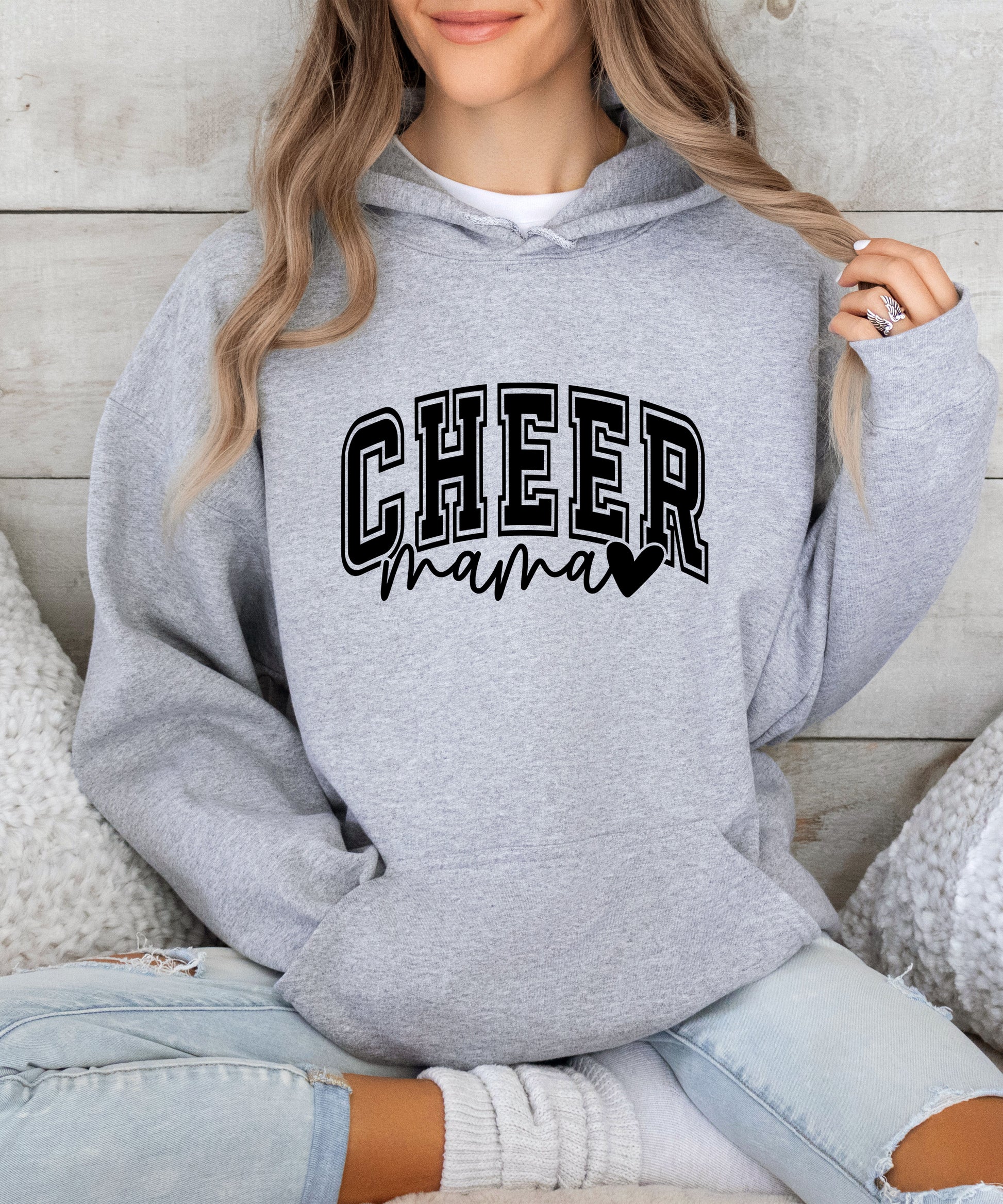 Cheer Mama Gray Hoodie for Women - view 5