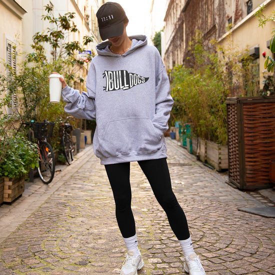 Gray Bulldogs school spirit hoodie - view 5