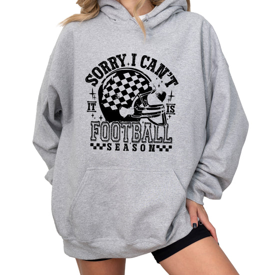 Sorry I Can't It Is Football Season hoodie - Gray Hoodie - G5