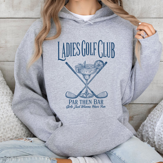 Ladies Golf Club Par Then Bar Hoodie for Women - Gray 5