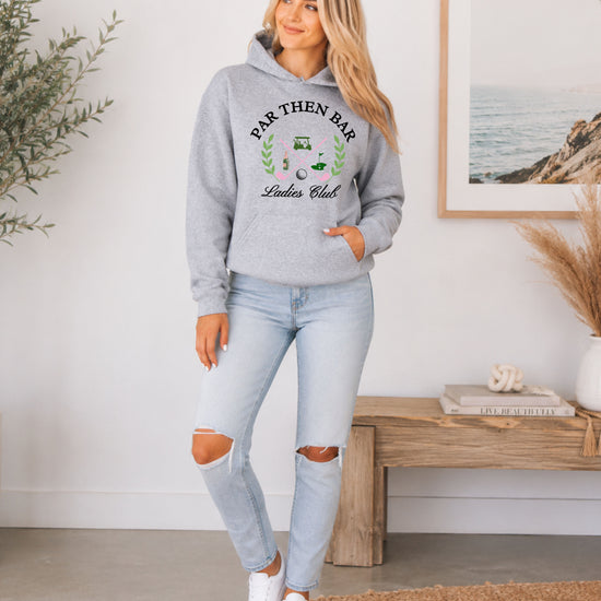 Par Then Bar Ladies Club Golf Hoodie for Women - Gray Hoodie - view 5