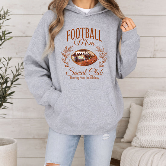 Football Mom Social Club hoodie in Gray - view 6