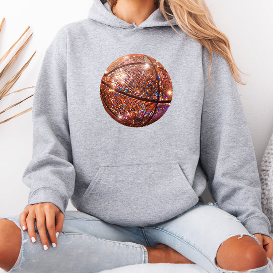 Glitter basketball hoodie in Gray - view 6