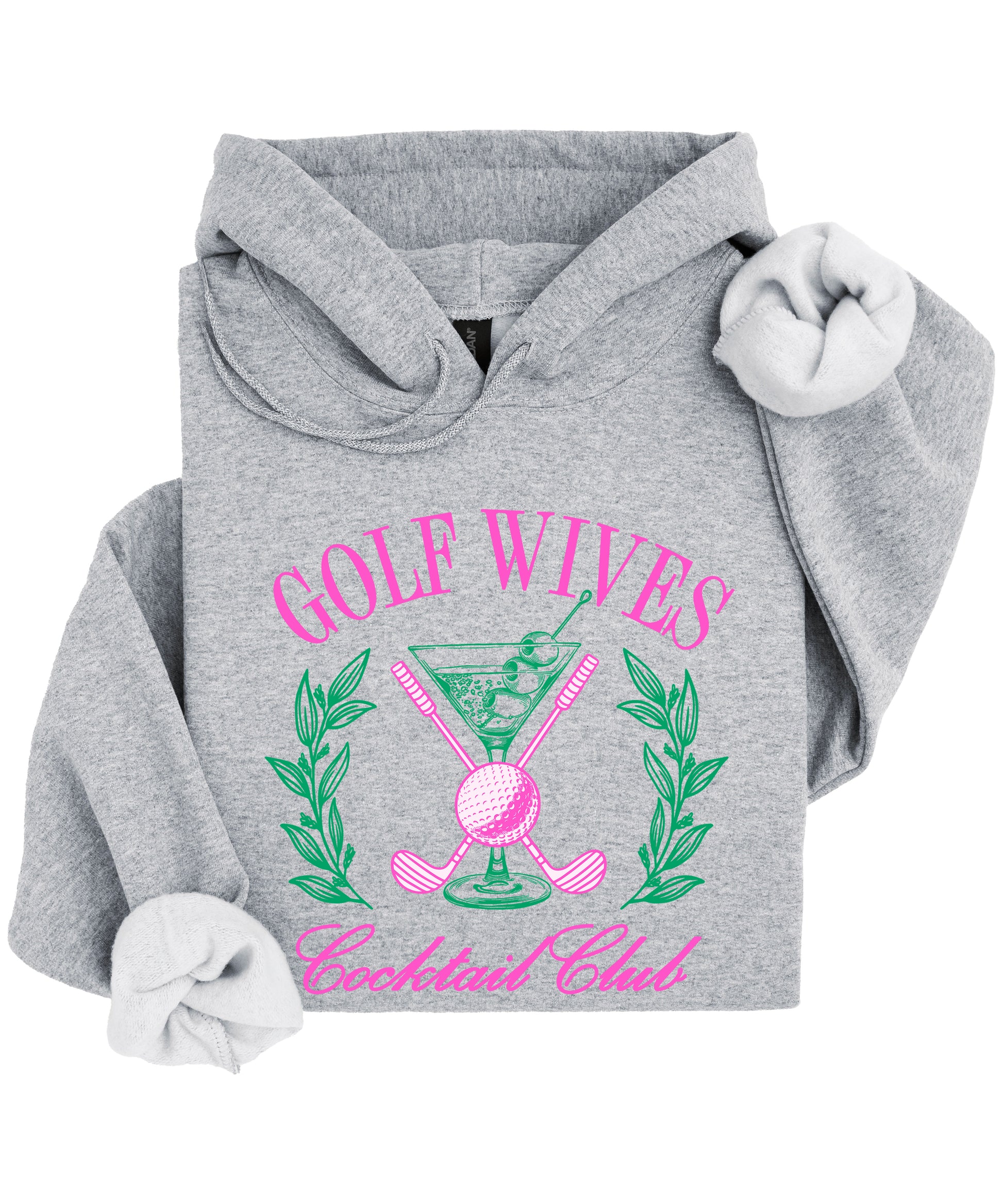 Golf Wives Cocktail Club hoodie for women - Gray view 6