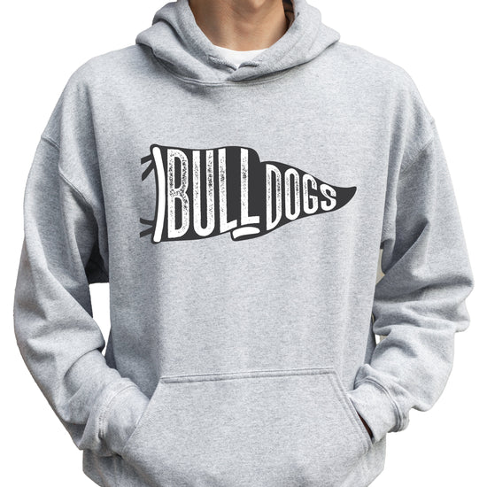 Gray Bulldogs school spirit hoodie - view 6