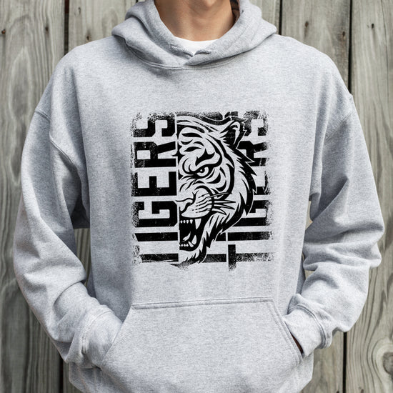 Tigers School Spirit Hoodie Gray view 6