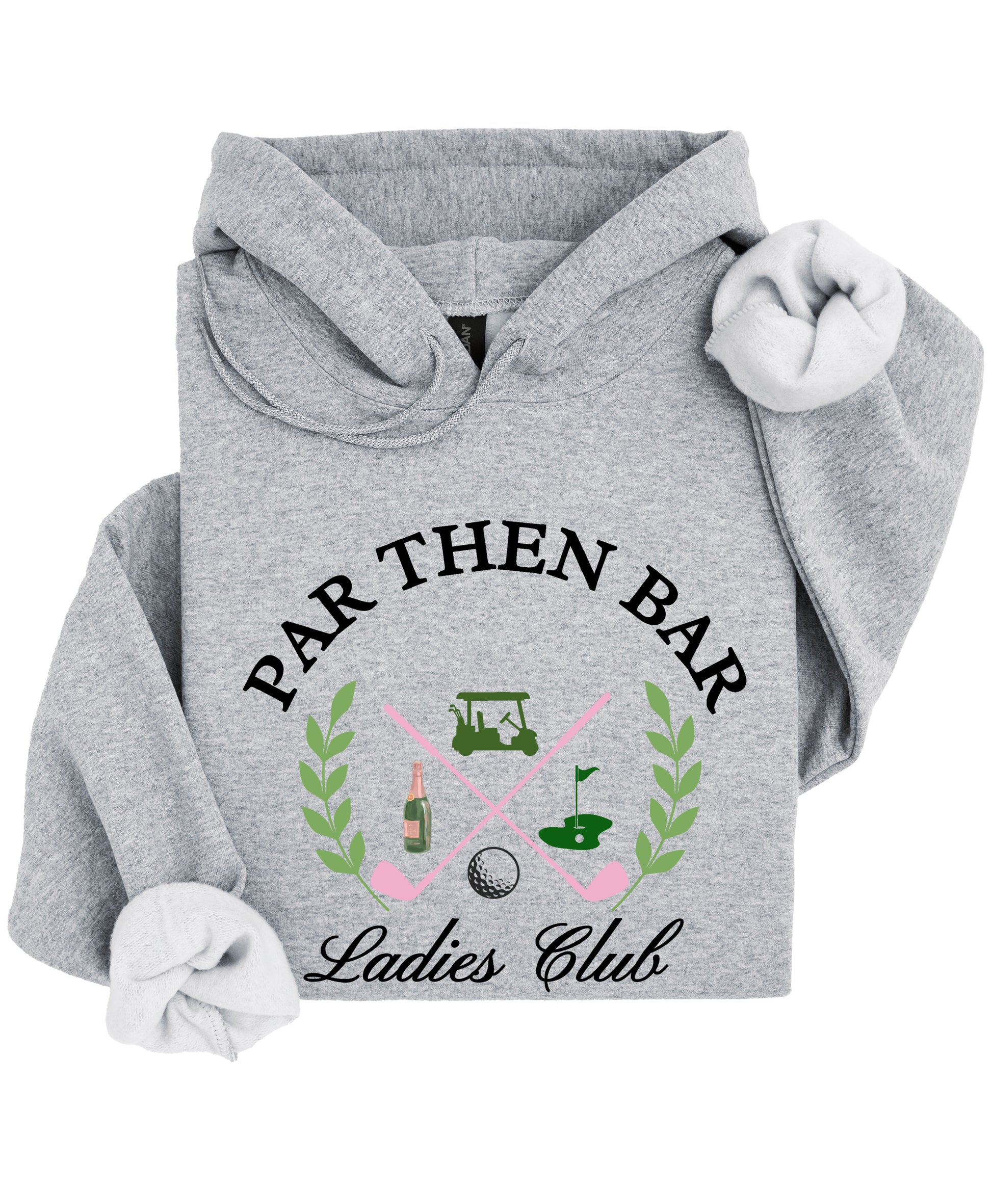 Par Then Bar Ladies Club Golf Hoodie for Women - Gray Hoodie - view 6