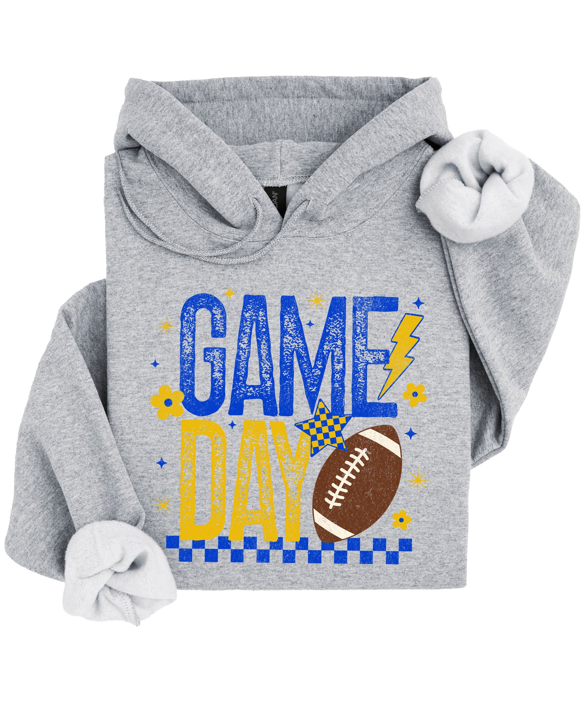 Game Day Football Hoodie Gray 6