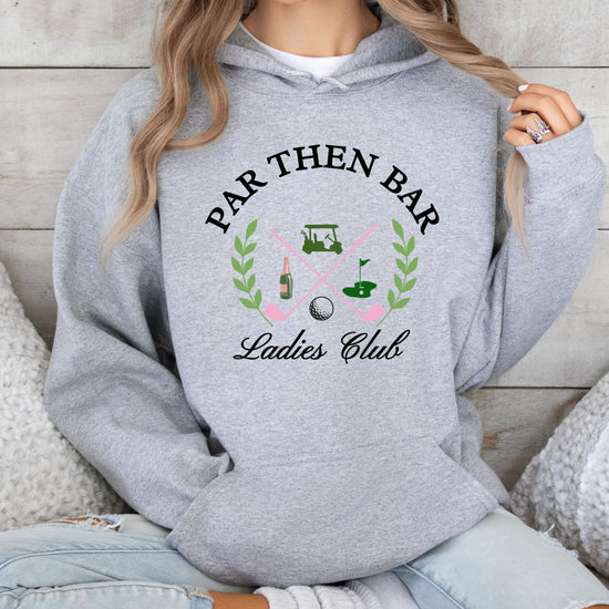 Par Then Bar Ladies Club Golf Hoodie for Women - Gray Hoodie - view 7