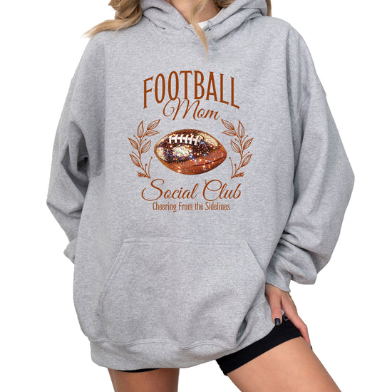 Football Mom Social Club hoodie in Gray - view 7