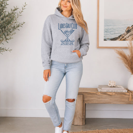 Ladies Golf Club Par Then Bar Hoodie for Women - Gray 7