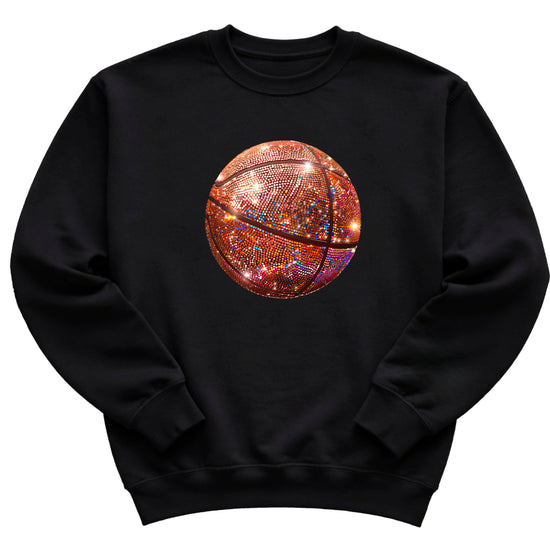 Basketball faux glitter sweatshirt in Black, youth - view 4