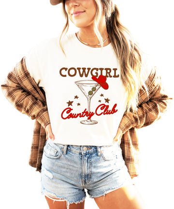 Cowgirl Country Club Shirt for Women – Vintage Western Tee