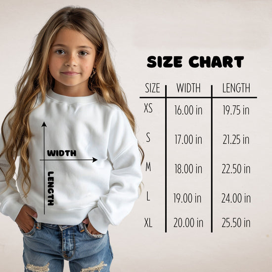 Lions school spirit sweatshirt size chart - Youth Sweatshirt