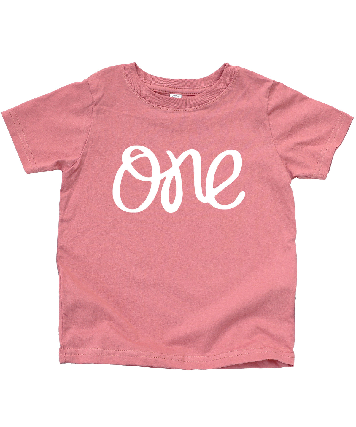 White on Mauve One first birthday shirt for baby girls - view 4