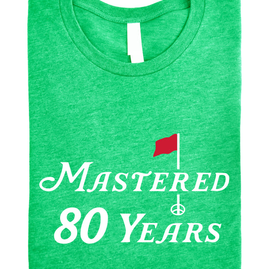 Mastered 80 Years golf shirt, Vintage Green, alternate view