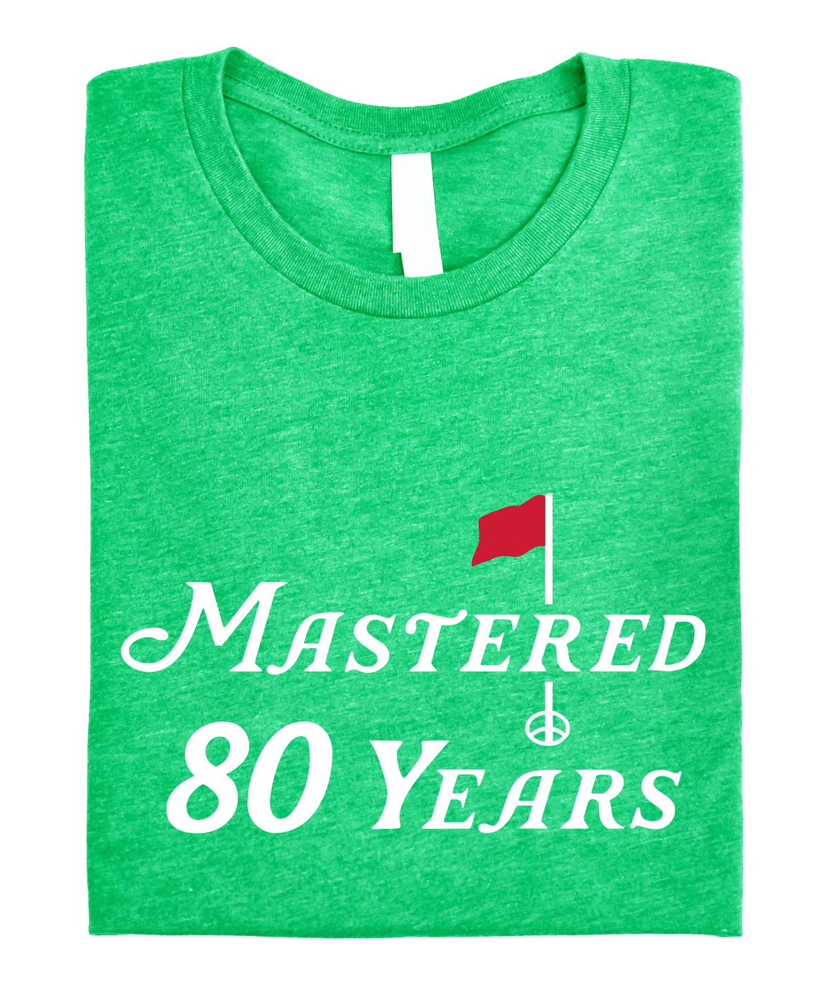 Mastered 80 Years golf shirt, Vintage Green, alternate view