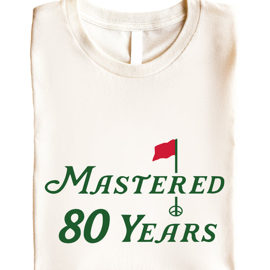 Mastered 80 Years golf shirt, Natural, alternate view