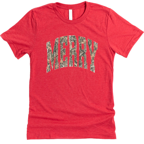 Merry Camo Christmas shirt Vintage Red adult view 1