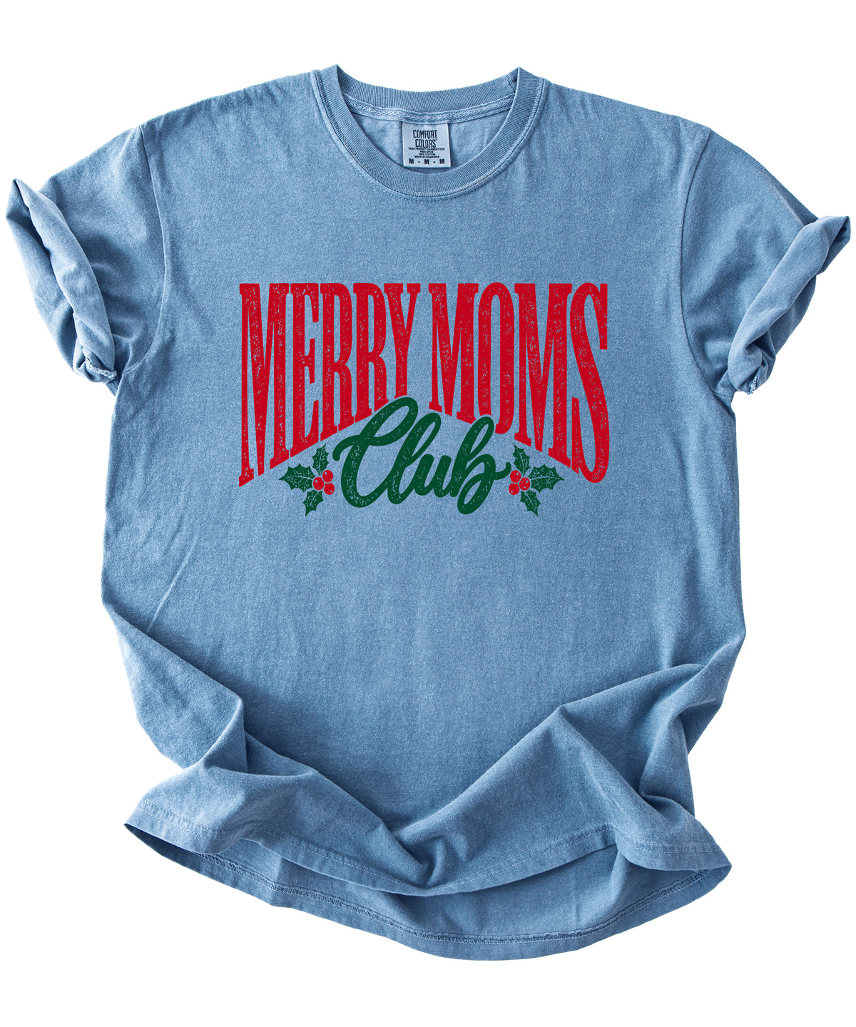 Merry Moms Club Christmas shirt Blue Jean