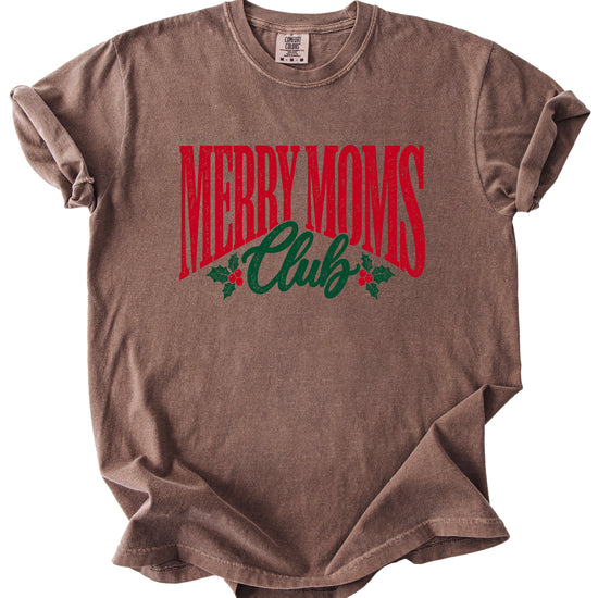 Merry Moms Club Christmas shirt Espresso
