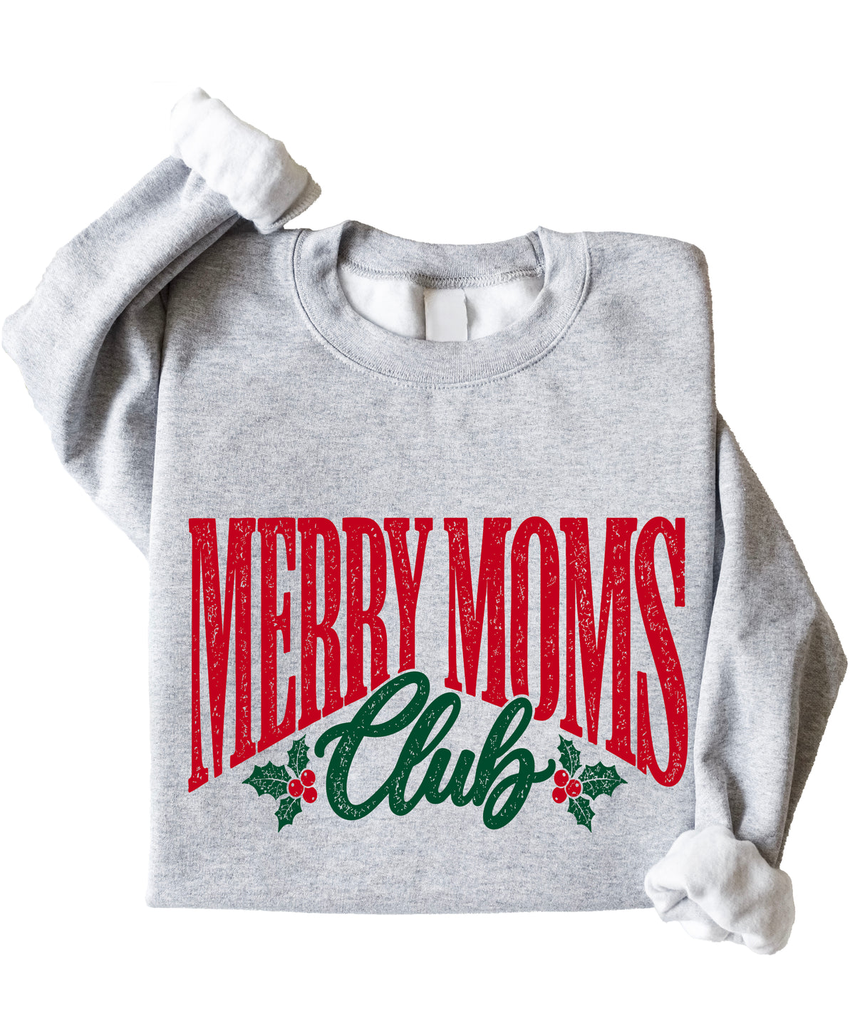 Merry Moms Club Christmas Sweatshirt for Women