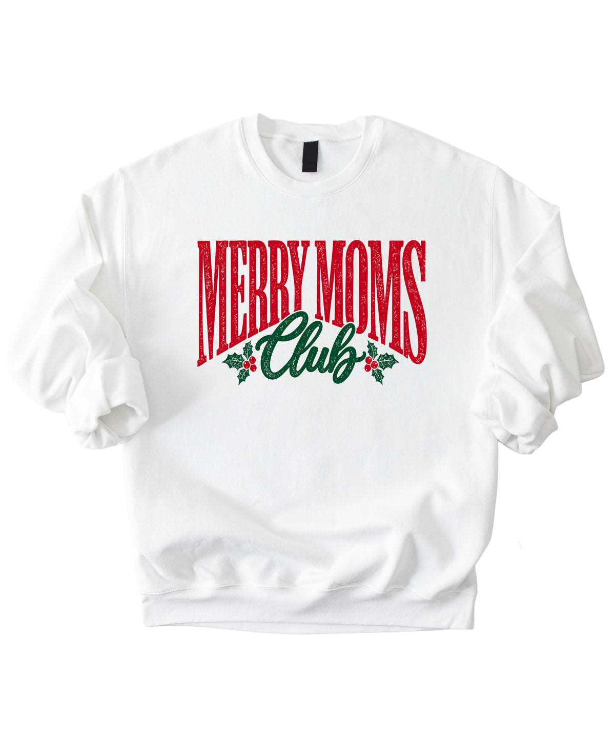 Merry Moms Club Christmas Sweatshirt for Women