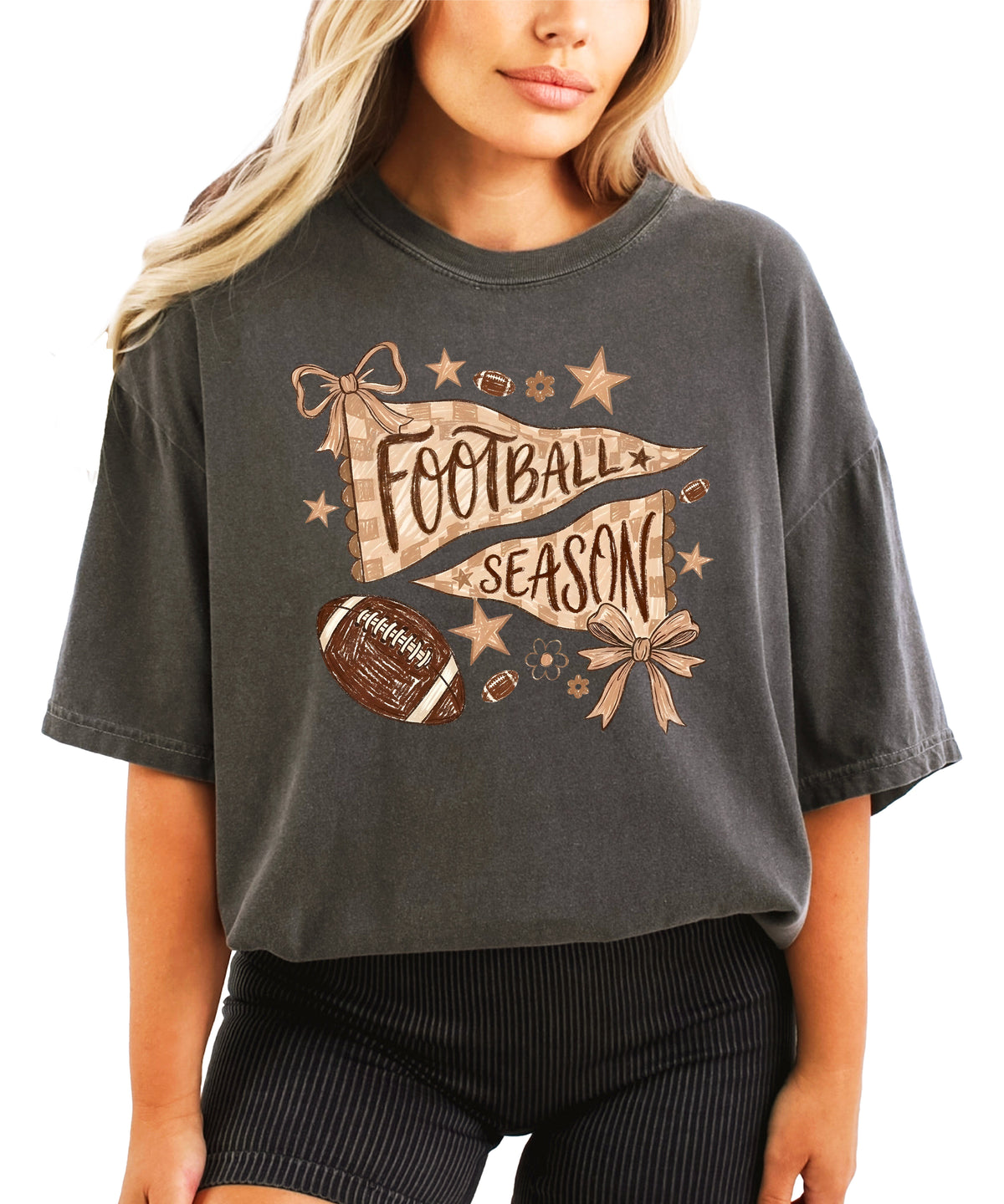 Olive Loves Apple Football Season game day tee - Pepper Shirt - view 1