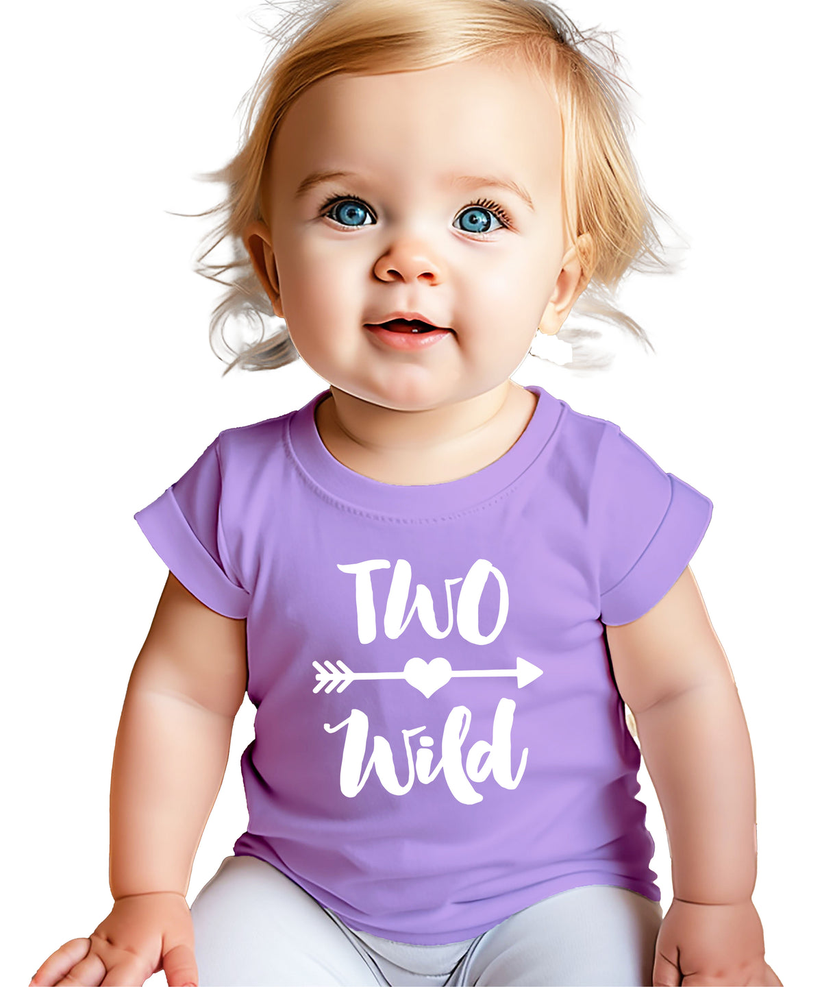 Two Wild 2nd birthday toddler girls shirt, purple, image 3