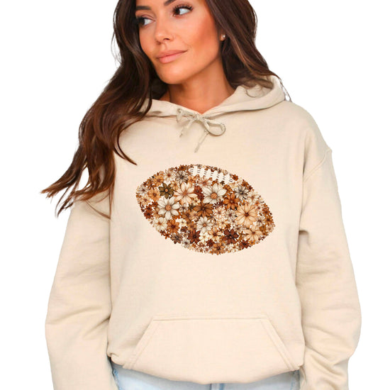 Floral Football Sand Hoodie for Women - view 1