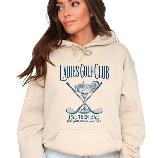 Ladies Golf Club Par Then Bar Hoodie for Women - Sand 1