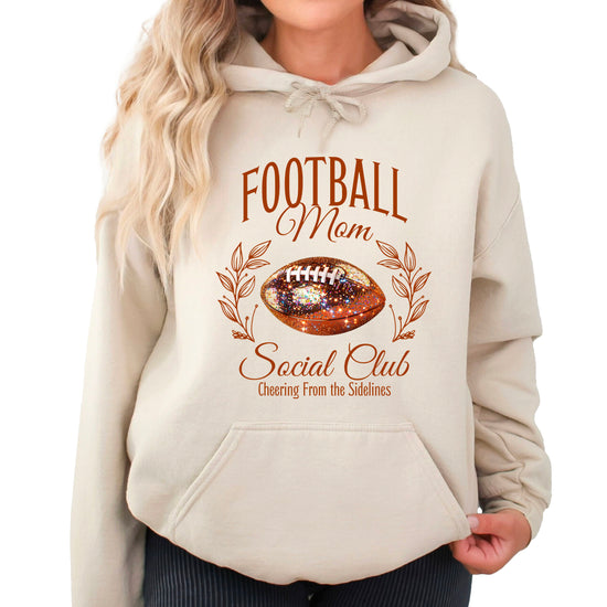 Football Mom Social Club hoodie in Sand - view 1