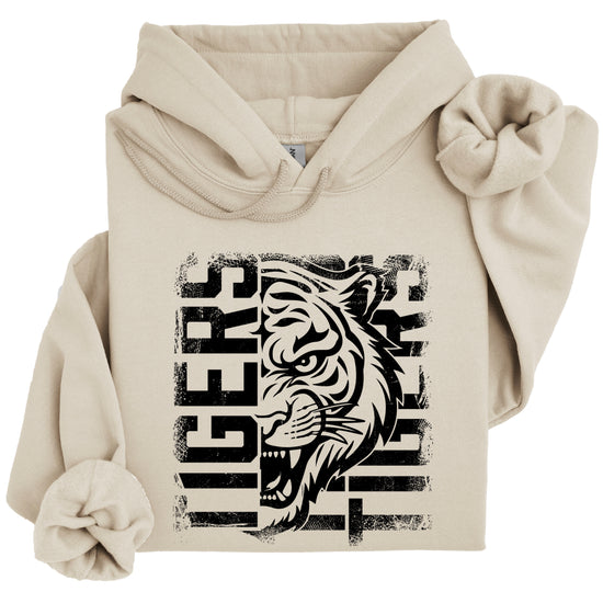 Tigers School Spirit Hoodie Sand view 1