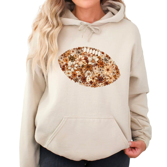 Floral Football Sand Hoodie for Women - view 2