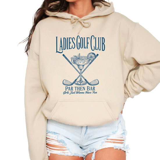 Ladies Golf Club Par Then Bar Hoodie for Women - Sand 2