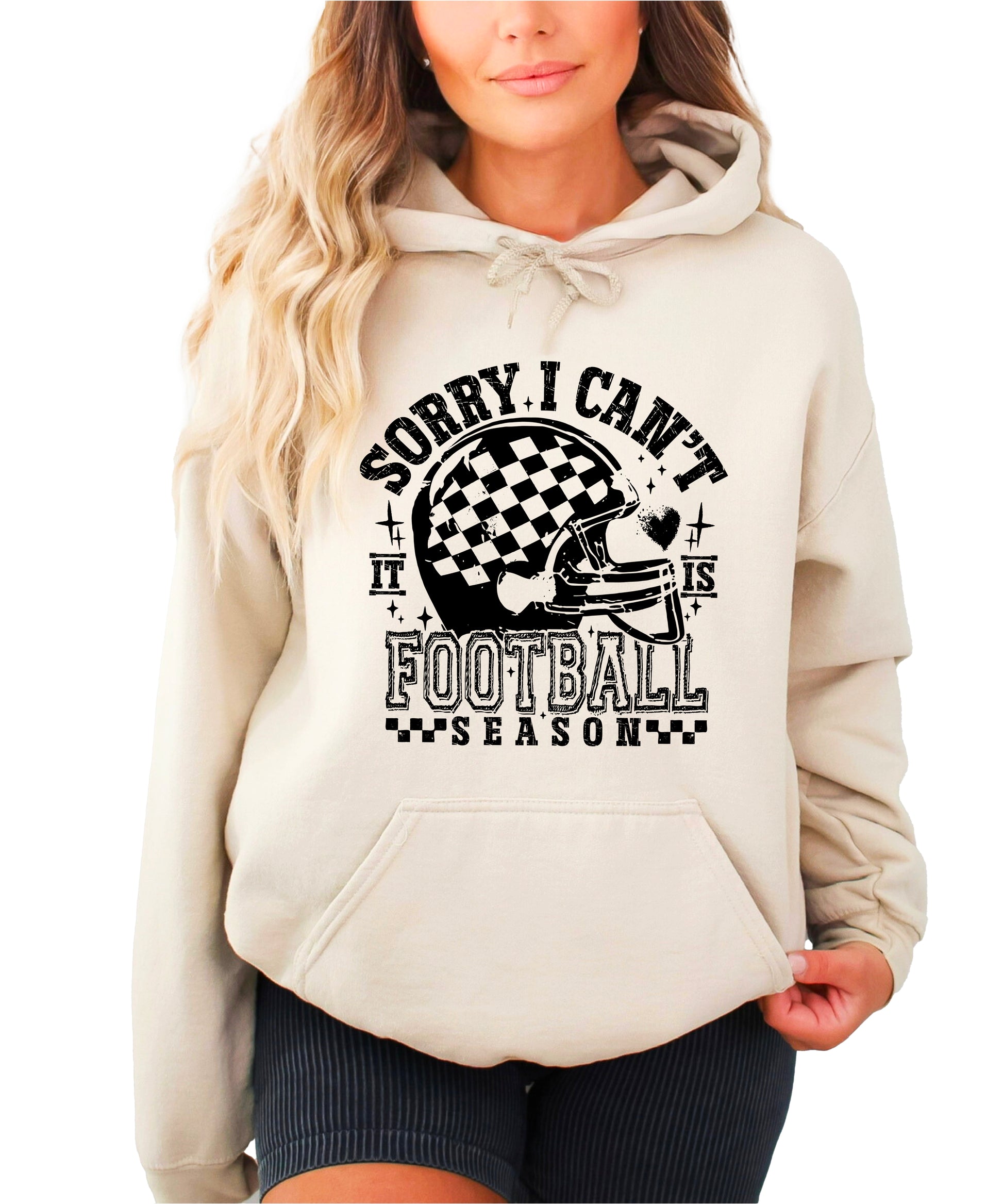 Sorry I Can't It Is Football Season hoodie - Sand Hoodie - S2