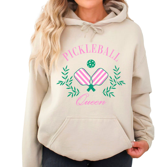 Pickleball Queen hoodie in Sand - view 2