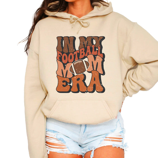 In My Football Mom Era hoodie in Sand - view 2